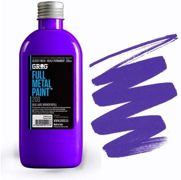 Grog Full Metal Paint 200ml - Burning Chrome