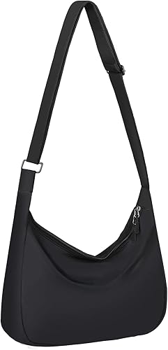 LLYWCM Crossbody Bags for Women Men - Sling Bag - Crescent bag Nylon Crossbody Bags - Belt Bag Cross Body Fanny Pack