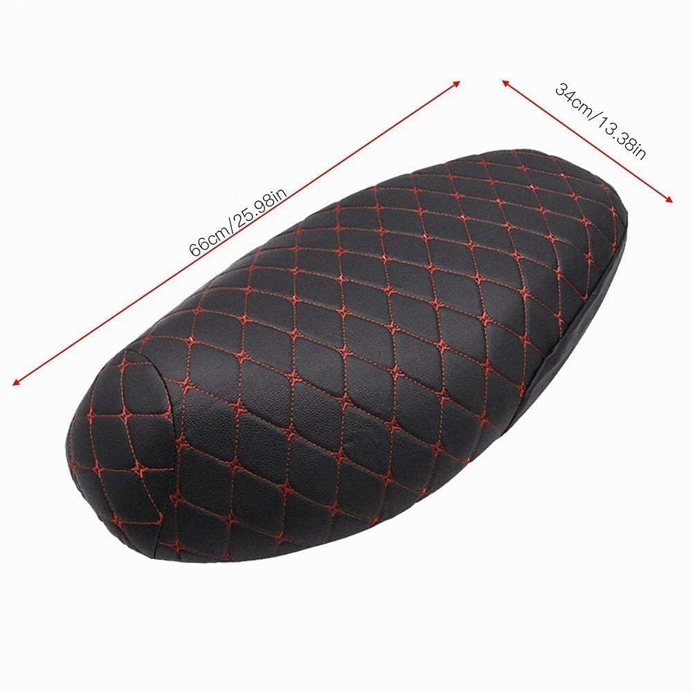Motorrad Sitzbezug Leder wasserdicht Regenschutz Staubschutz Abdeckung f¨¹r Sitzauflage Kissen Pad Protector Cover XL