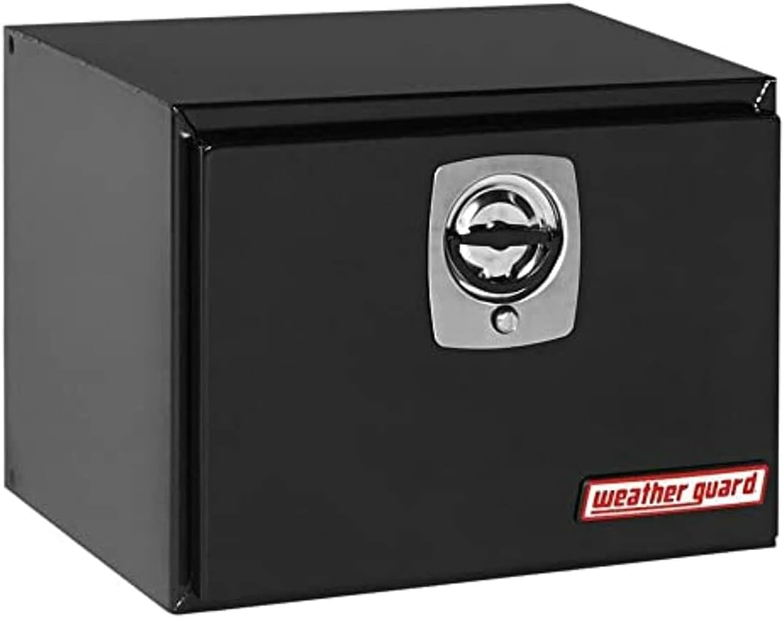 WEATHER GUARD (524502 Underbed Tool Box, Steel, Black
