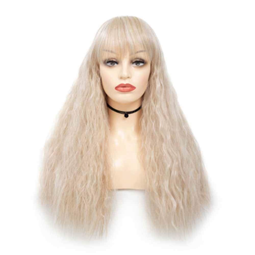 Perruque de cheveux de maïs mélangés pour changer de tête