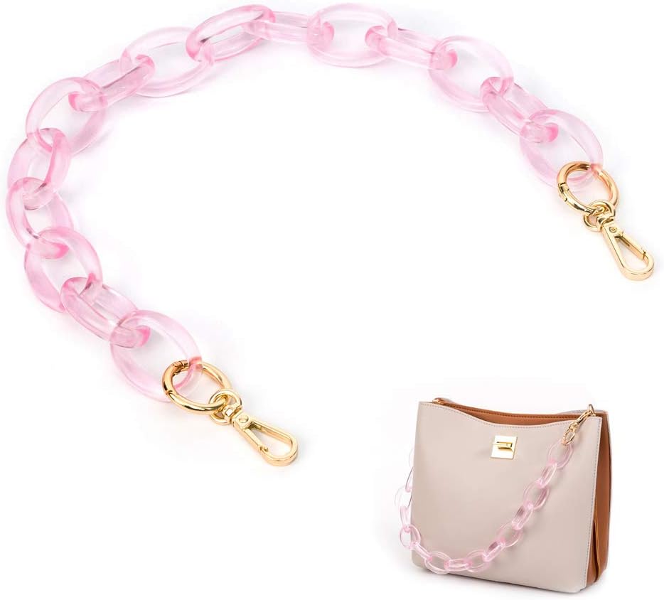 pink chain bag