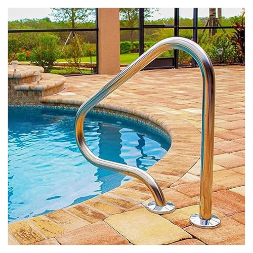 BTYQKZVPM Barandilla de Piscina de Acero Inoxidable Swimming Barandillas for Piscinas de Acero Inoxidable 304 de 80 cm x 80 cm for Interiores y Exteriores, incluidos Todos los Accesorios