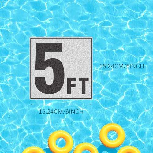 Marcadores Adhesivos para Piscina 6x6 in Vinyl 1 Pack miniatura 4