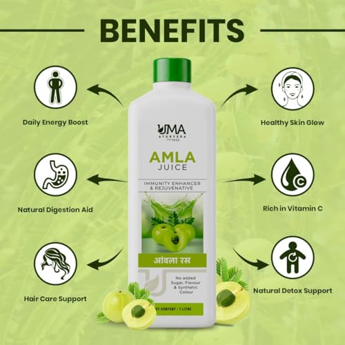 Image of Uma Ayurveda Amla Juice 1000 ML Pack of 1