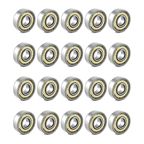 QWORK 20 Packs 608ZZ Longboard Bearings Cover