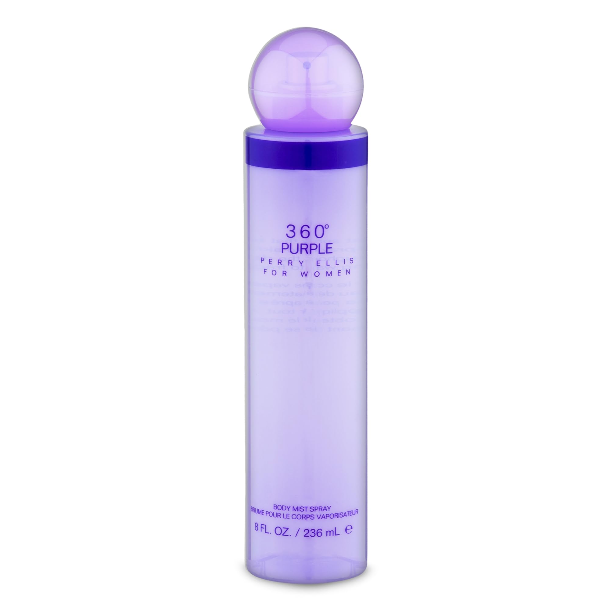 Perry Ellis 360° Purple Body Mist for Women - Floral & Woody Musk Body Spray, Perfumes for Women, Long Lasting Fragrance, EDT, Eau De Parfum with Fresh Scent - 8 fl oz (200 mL)