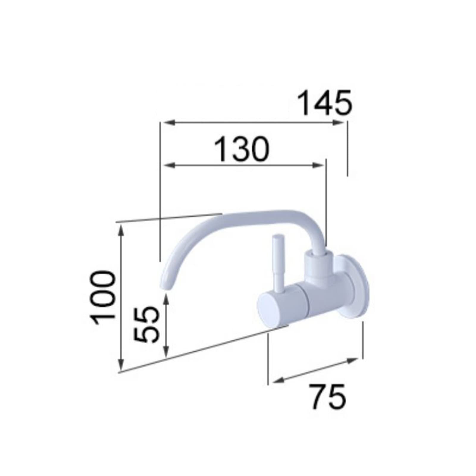 Grifo con Filtro De Agua para Cocina, Grifo para Agua Potable con Palanca Única De 360°, Grifos De Ósmosis Inversa Montados En La Pared para Fregadero De Cocina, Blanco C