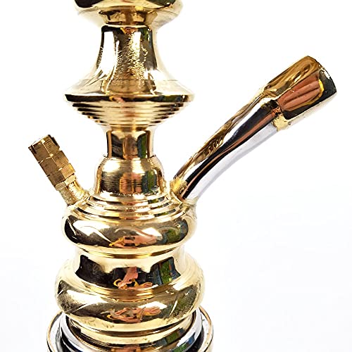 Rteanb Arabisch-Haken-Set Ägyptisch-Stil Kupfer-Hukahn-Schaffell-Tube-Hukahn-Zubehör Shisha für bessere Shisha-Hukahn… – Bild 4