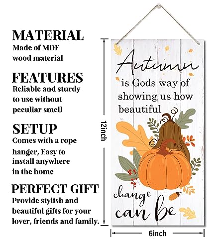 Fall-Decoration-Hanging-Wood-Sign-Home-Decorative-Plaque-of-Autumn-Saying-Beautiful-Fall-Decor-Home-Wall-Decor-Thanksgiving-Decor-Autumn-is-Gods-Way-of-Showing-Us-How-Beautiful-Change-Can-Be Fall Decoration Hanging Wood Sign Home Decorative Plaque of Autumn Saying Beautiful Fall Decor Home Wall Decor Thanksgiving Decor Autumn is Gods Way of Showing Us How Beautiful Change Can Be