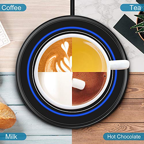 Dimux Coffee Mug Warmer, Electric Beverage Warmers For Office Home Desk Use, Smart Cup Warmer Thermostat Coaster For Hot Coffee Tea Espresso Milk Candle Wax With Gravity Switch Auto On/Off 135F #TOP4
