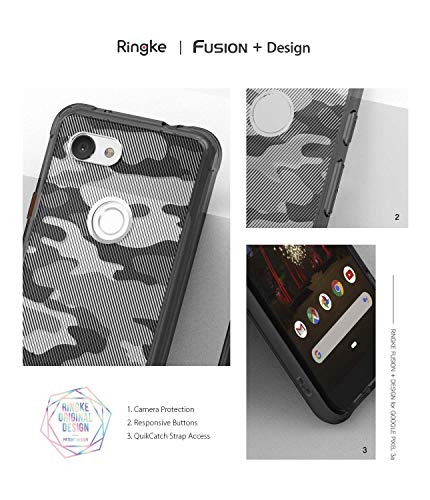Image of Ringke Back Cover for Google Pixel 3a (2019) (TPU|Black )