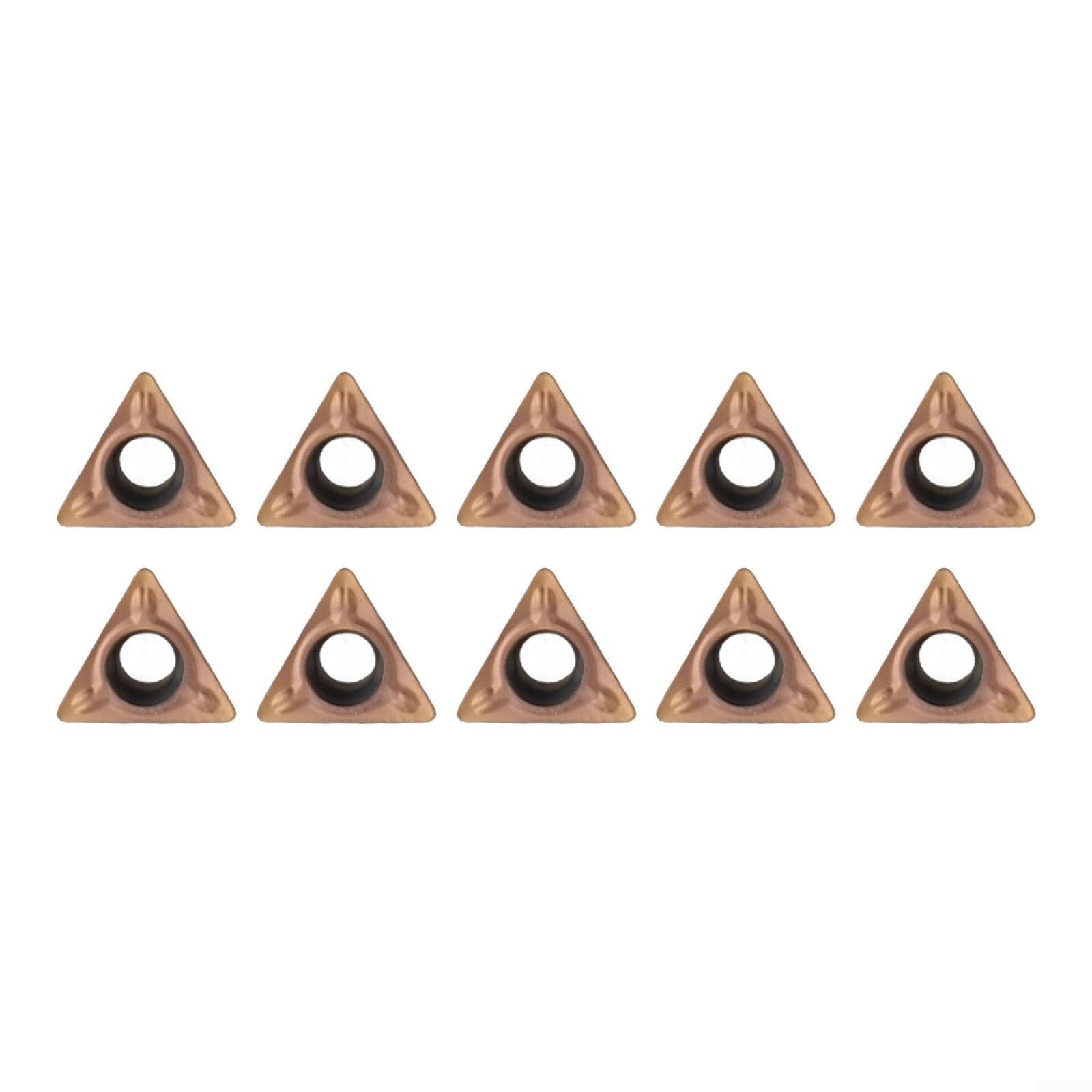 Insertos TMPT080204N, juego de 10 piezas para máquina de biselado neumática, material de carburo de larga duración