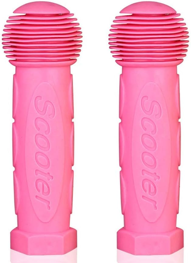 WYK A Pair Rubber Scooter Handle replacement grip for Mini or Maxi Micro Scooter (light pink)