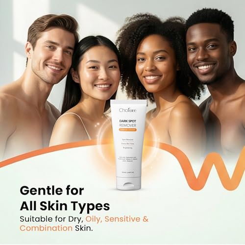 Image of Charwee Dark Spot Remover Face Wash Scrub Gel Cleanser - 100ml | With Kojic and Hyaluronic Acid | Soothing Aloe Vera | Removes Dark Sports and Helps Brighten Skin