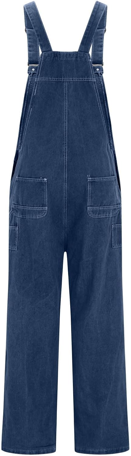 Mens Pants Coveralls Pants Romper for Man Denim Cargo Overall Western Fall Summer Pants 2026 Trendy - Image 4