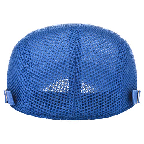 Image of VOBOOM Men Breathable Mesh Summer Hat Adjustable Newsboy Beret Ivy Cabbie Flat Cap