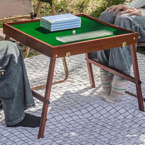 Mesa plegable Mahjong con set 144 piezas miniatura 1