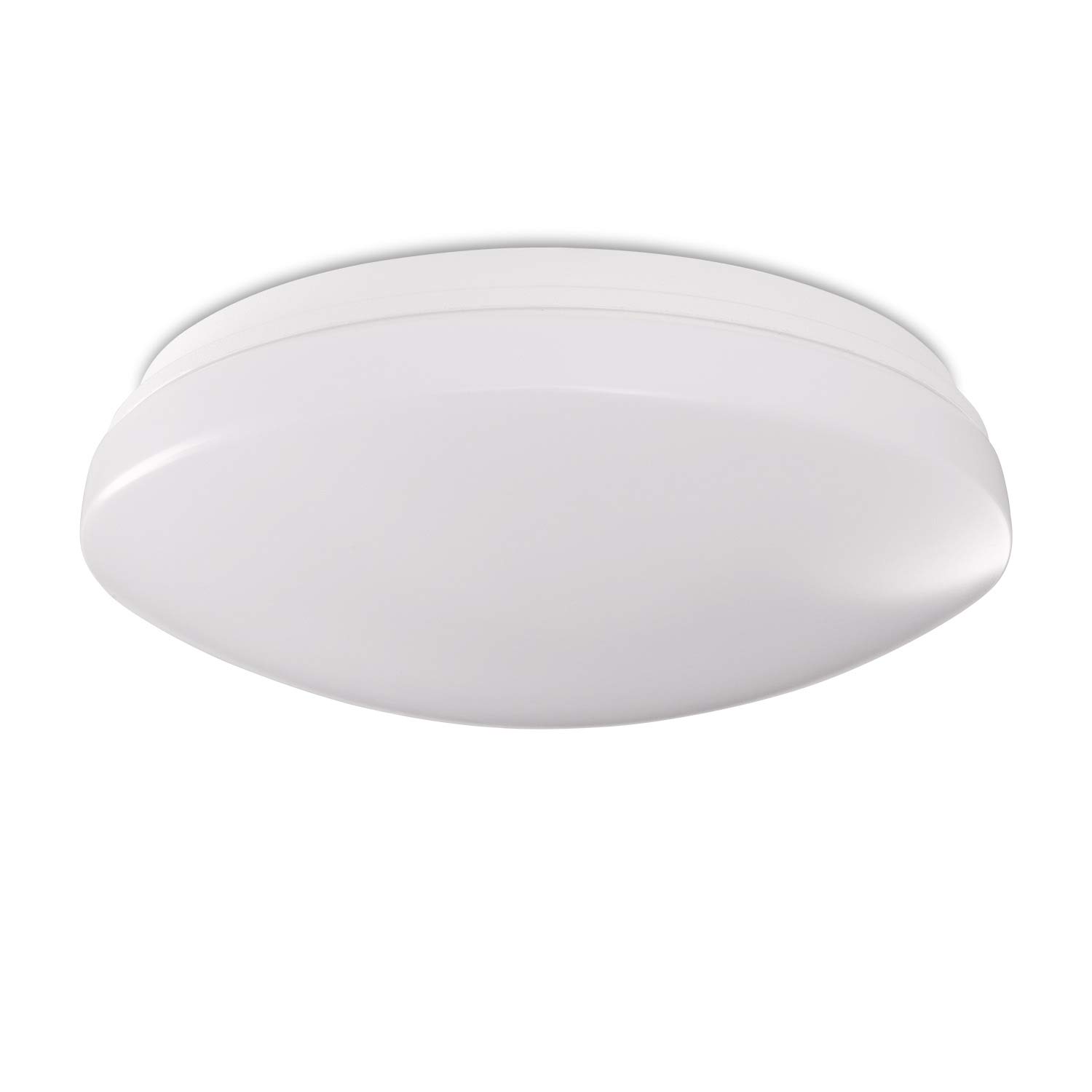 Paco Home LED Lamp Ceiling Light Living Room Wall Light Bathroom White IP44 Waterproof Easy Assembly Explained in Picture, Light Bulb: 3000K Warm White 1300 Lumen, Colour: White