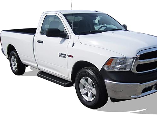 Miniatura 22 de APS Estribos negros de acero inoxidable 304 de 5 pulgadas, barras de Nerf, escalones laterales compatibles con Ram 1500 2009-2018 Regular Cab & Ram