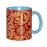 Amazon.co.jp: 赤 龍 ドラゴン 和風 伝統 グッズ マグカップ おもしろ