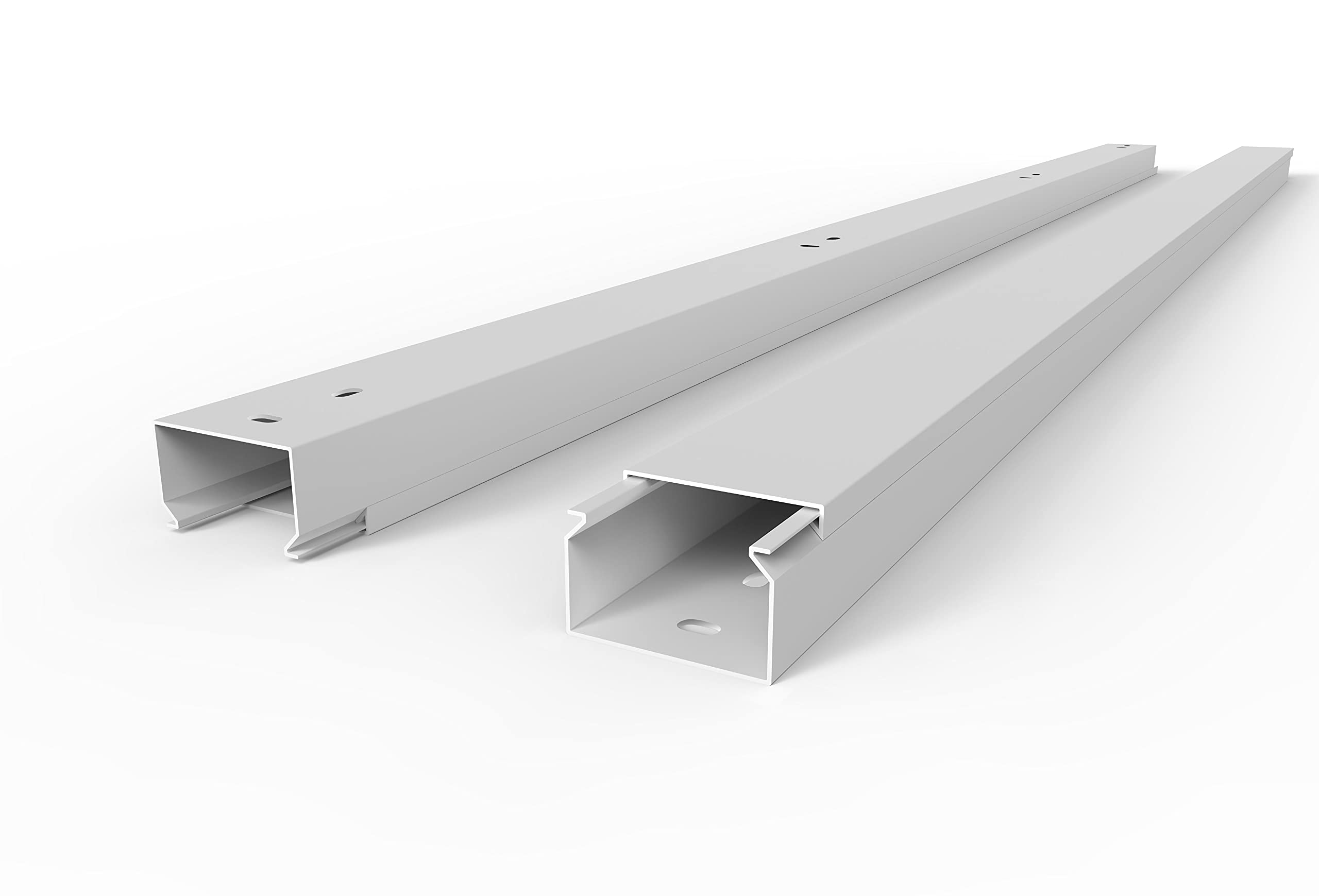 SCOSKK85 20 m Kabelkanal (L x B x H 2000 x 40 x 25 mm, PVC, Kabelleiste, Schraubbar) weiß