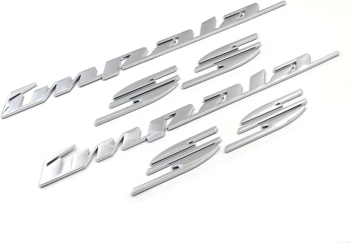 Pair Set 1994-1996 Impala Ss Emblems Right Left Quarter Panel Letter Badge Compatible with Impala (Gloss Black)