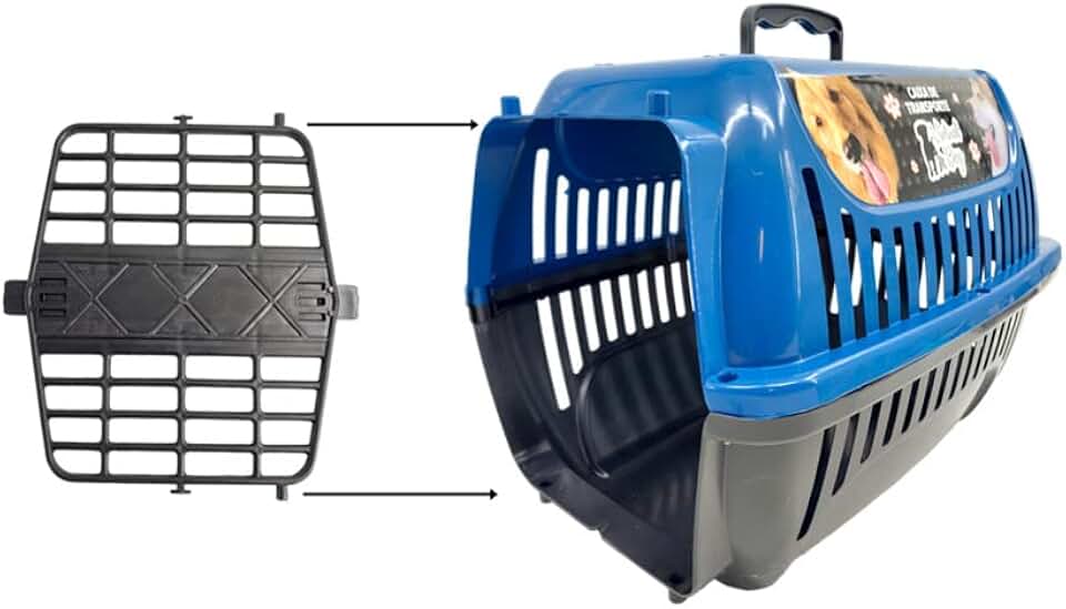 Caixa de Transporte Pet N2 Cães Gatos BrinqPet Cor: Azul