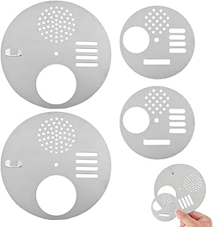 4Pcs Bee Hive Entrance Disc 4.92In and 2.64In Diameter 2 size Stainless Steel Entrance