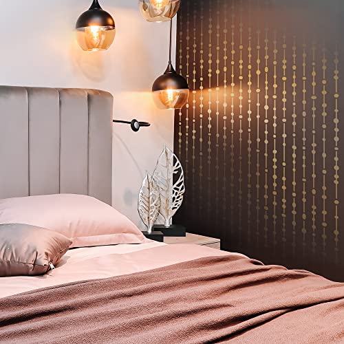 Stencilit® Dew Drops Wall Stencil - Xl 24X39.5 In | Geometric Wall Stencils For Painting Large Pattern | Modern Large Wall Stencils #TOP1
