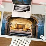 ⌨ Tapis de souris grand jeu: la taille du jeu de tapis de souris est de 31,5 x 11,8 pouces (30 * 80cm), ce grand tapis de souris a beaucoup d'espace pour votre ordinateur portable, souris, clavier et tasse, vous n'avez pas à le déplacer aussi souvent que le petit tapis de souris traditionnel, vous pouvez déplacer la souris librement sans interruption.