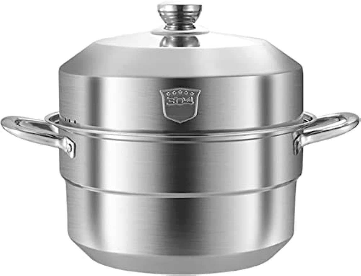 ステンレス製 業務用　蒸し器 Amazon｜Pazzfre 蒸锅 蒸し器 せいろ 蒸し鍋 蒸し器 ih 2層 3層 4層底