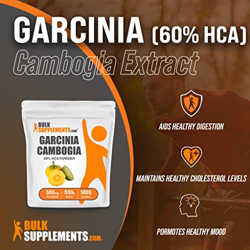 Bulksupplements.com Garcinia Cambogia Extract Powder (60% Hca) - Herbal Extract Supplement, Pure Garcinia Cambogia - Gluten Free Powder - 500Mg Per Serving (500 Grams - 1.1 Lbs) #TOP2