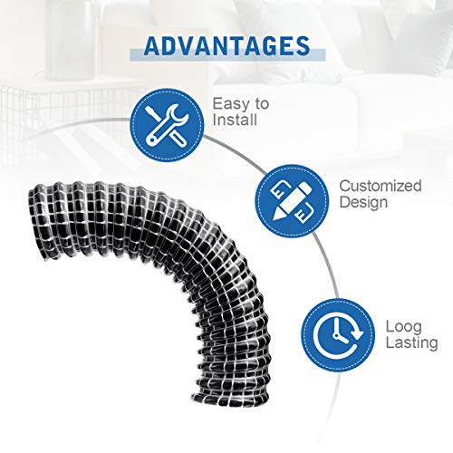 Lanmu Replacement Hose Compatible With Shark Rocket Vacuum Hv300, Hv302, Hv320, Hv321, 6" X 1.25" Motorized Lower Nozzle Hose (2 Pack) #TOP2