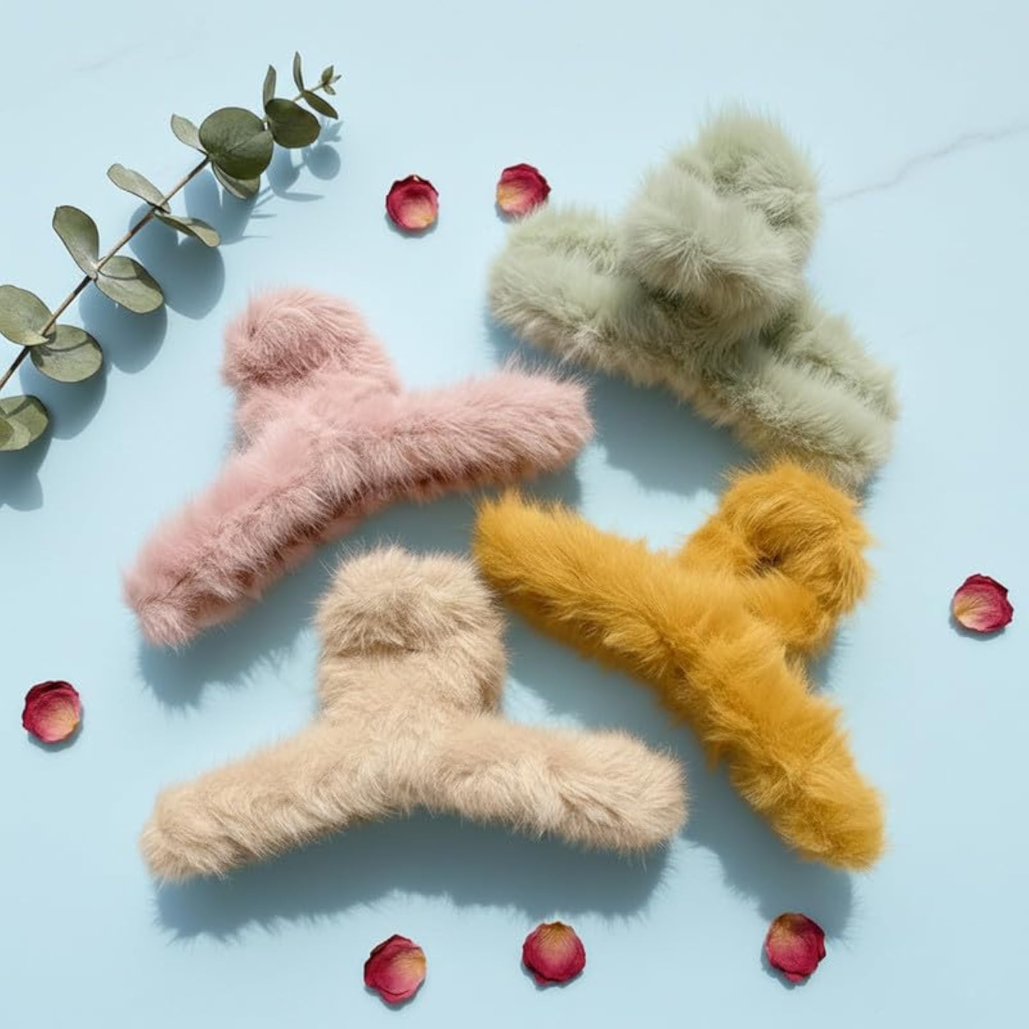 Multi Super Soft Hair Claw Clips Pack of 6