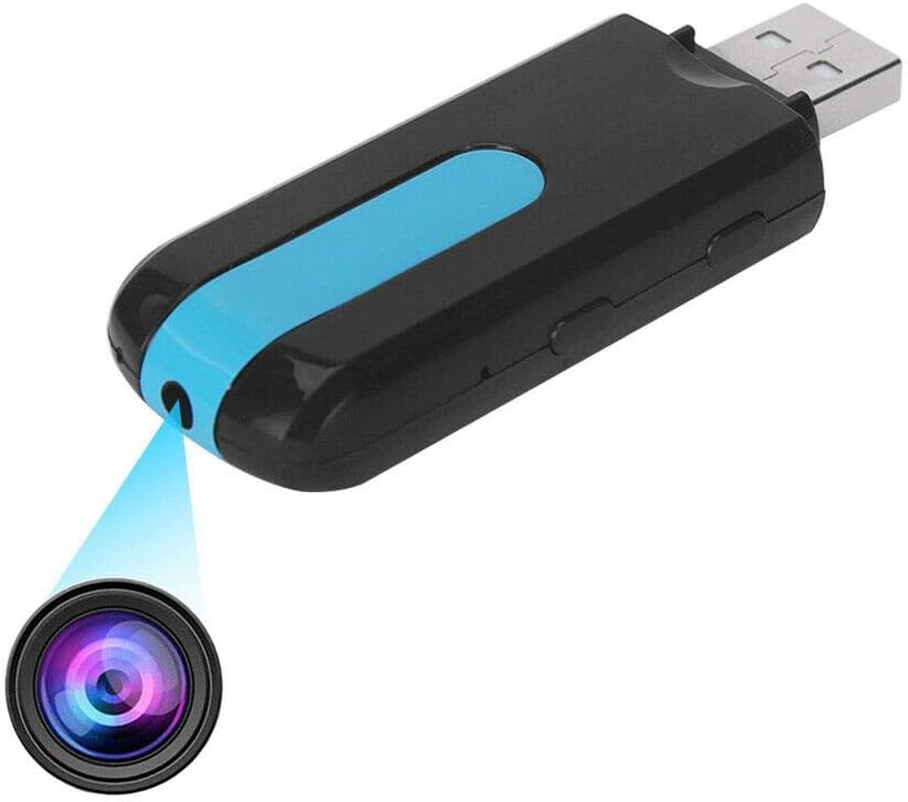 SekyuritiBijon Mini USB Flash Drive Spy Cam Camera HD 5MP DVR Video Recorder U8 Charger