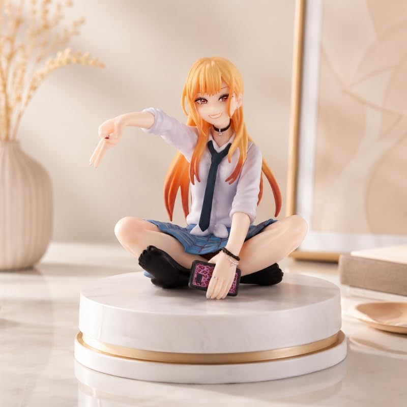 Image of Premium Action Figures Collectible for Office Desk, Study Table, Car Dashboard, Decoration for Anime Lovers, Fans, Kids, Collectors (Girl Sitting)