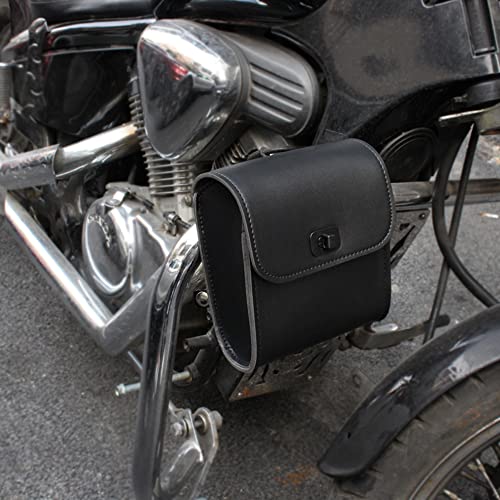 Bolsa para Manillar de Moto Mini de Cuero PU Marrón miniatura 4