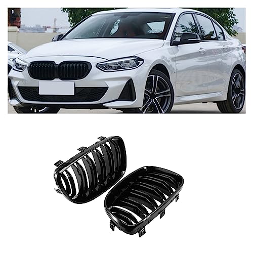 Parachoques delantero rejilla para Seat Leon 1P 2006-2009 negro brillante 2