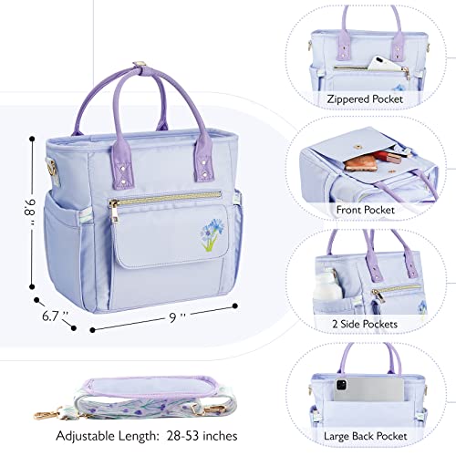 Glorieroo Deluxe Lunch Bag Women - Leakproof Insulated Lunch Box For Women 2023 Newest Gifts Wetproof Multipocket Lunch Tote Bag With Removable Strap For Work/Picnic #TOP2