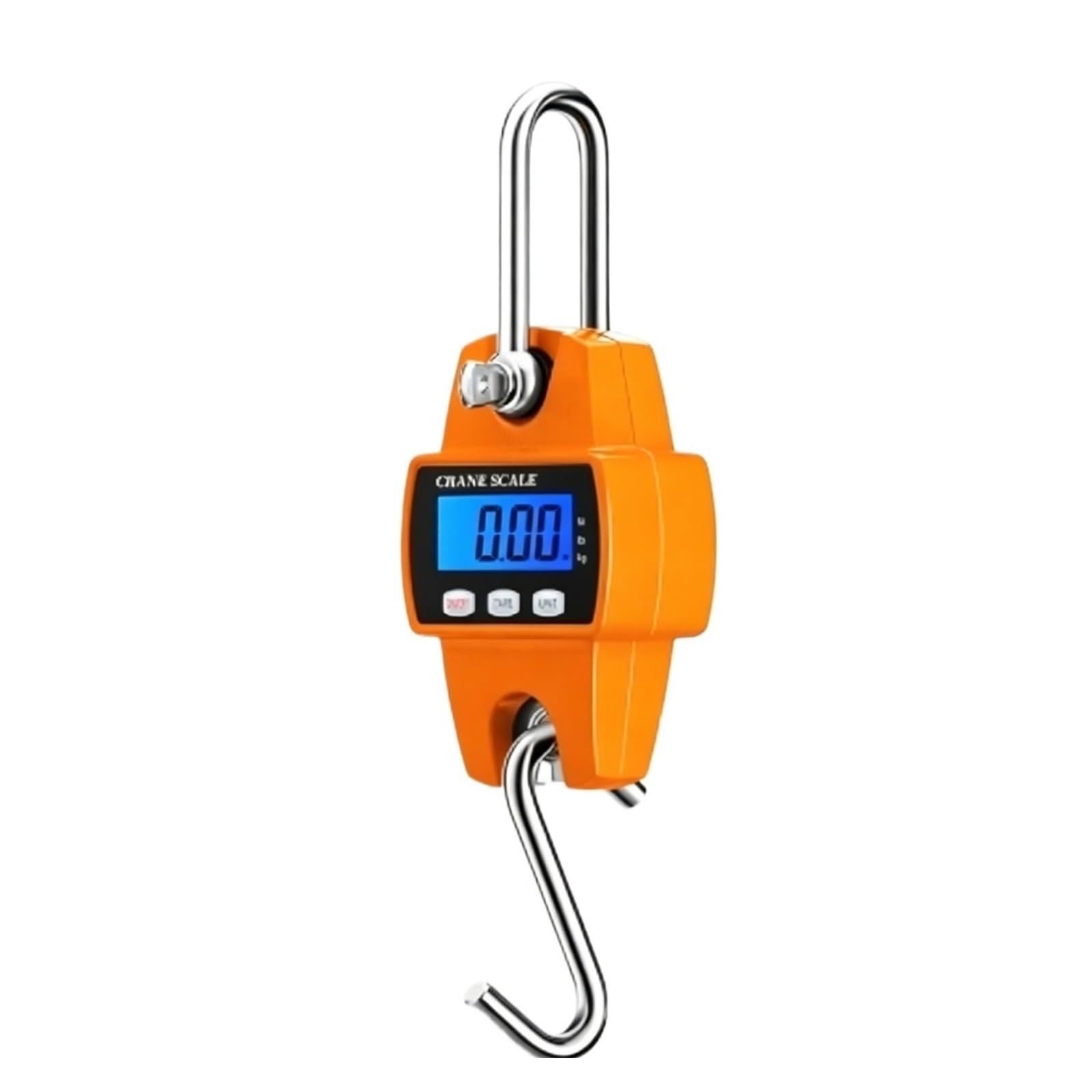 JVDDI Digital Hanging Scale Industrial Digital Crane Scale, 300kg Metal Handheld Hanging Hook Heavy Duty Crane Hook(Oranje)