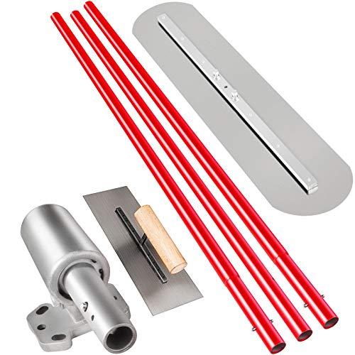 VEVOR Bull Flotteur en Acier Manganèse 900 x 200 mm, Truelle de Maçon, Grande Taloche, Outil de Finition Béton