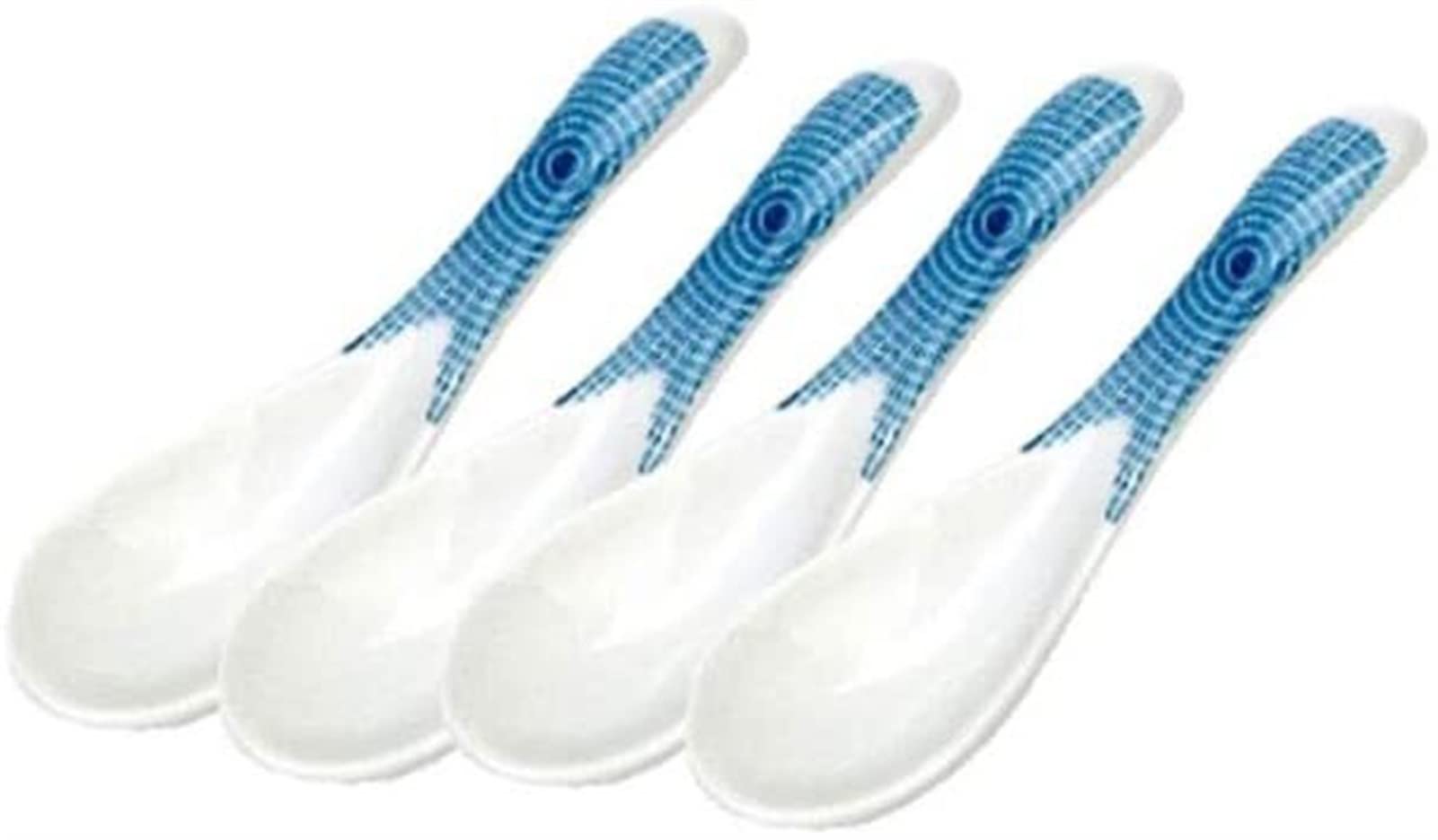 Löffel Restaurants Keramischer Löffel, japanisches Dessert, Kaffeelöffel, for Home Restaurant Küche Wohnung 4-teiliges Set, 5.51 "x1.69" Esslöffel Hause(M-6)