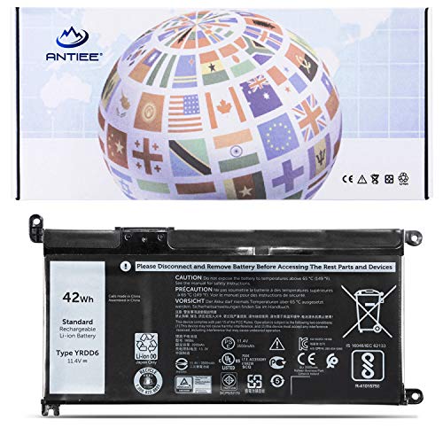 ANTIEE YRDD6 Laptop Battery Compatible with Dell Inspiron 5481 5482 5485 5491 5591 3310 7586 2-in-1 3582 3593 3793 5584 5493 5480 5585 5593 5594 5598 Vostro 5481 5581 5490 5590 0YRDD6 VM732 1VX1H 42Wh
