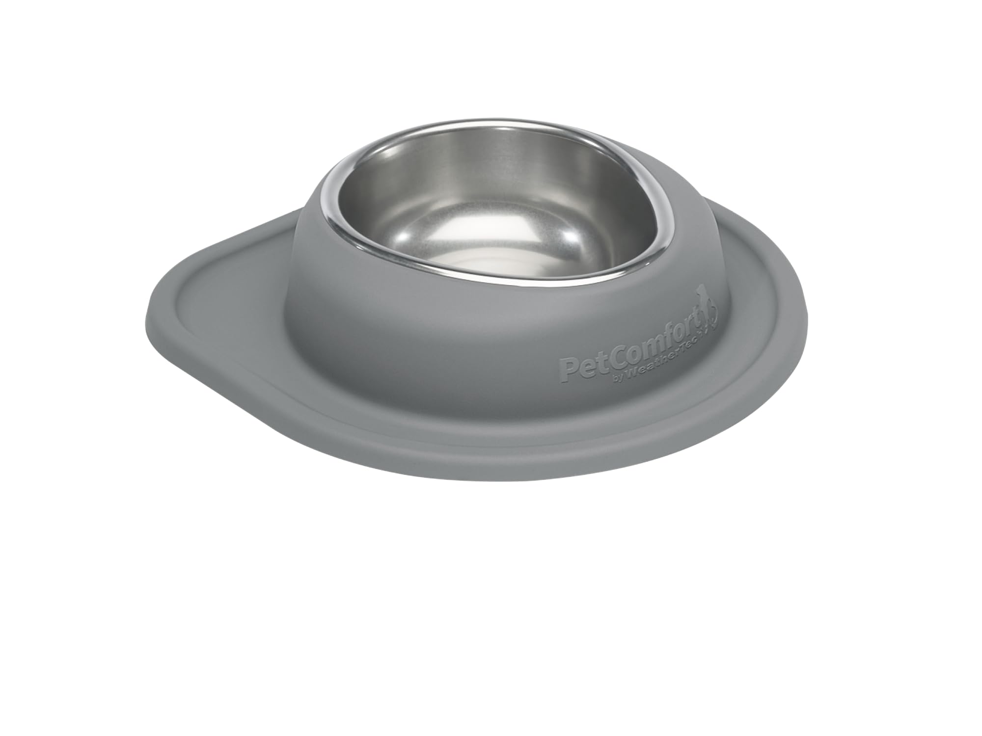 WeatherTech Single Low Pet Feeding System - Heavy-Duty Dog &amp; Cat Food/Water Bowl - 32 oz (4 Cups) Dark Grey (SL3203DG)
