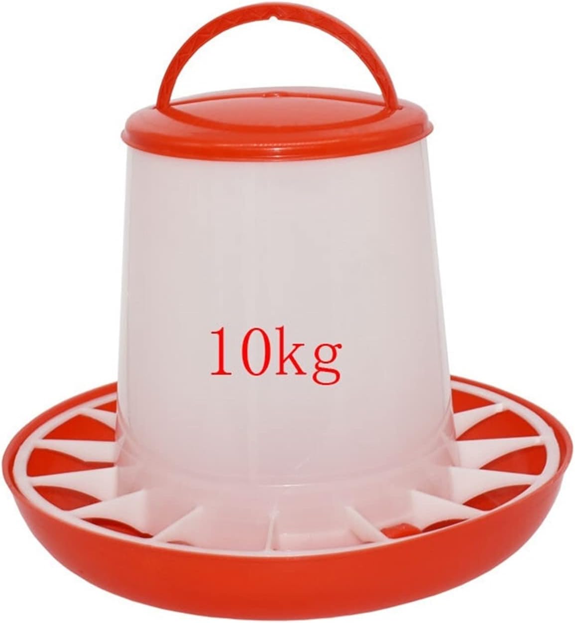 2 Sets Of 10kg Chicken Feed Barrel Birds Poultry Diet Tools Drinking Water Cages Pigeon Feeders Poultry Supplies Having fresh water for your pet
