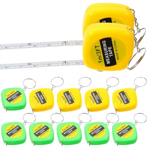 Mini cinta métrica portátil con llavero 12 pcs miniatura 1