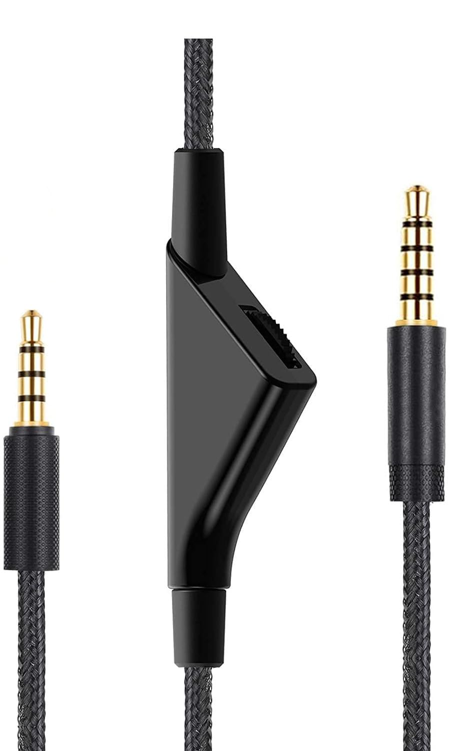 LecLooc Replacement Cord for G Pro X, G433 Headset Cable Braided Wire, 6.5 Feet/2.0 M Volume Control Cable Compatible with Logitech G Pro X/ G433 / G233 Gaming Headsets