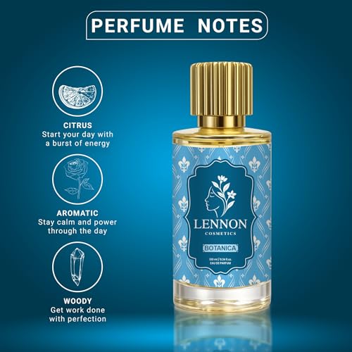 Image of Botanica Premium Eau De Parfum for Women & Men | Long Lasting Luxury Floral Fresh Fragrance | Imported Perfume Spray | Daily Wear & Party Use | 100ml