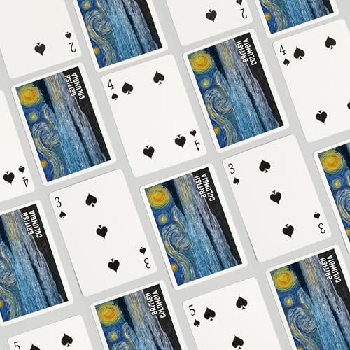 Baraja Póker British Columbia Starry Night 52 cartas miniatura 4